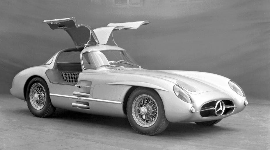 The 1955 Mercedes-Benz 300 SLR Uhlenhaut Coupe that was sold by RM Sotheby.